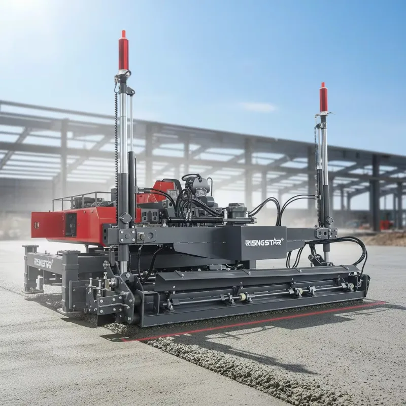 Automatic Laser Concrete Leveling Machine Vibratory Concrete Laser Screed Leveling Machine Fully Automated Self Leveling System