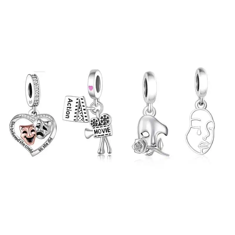 

Fit Original Pan Charm Bracelet 925 Sterling Silver Movie Camera Bead For Making Film Director Girl Daughter Teen Berloque 2026
