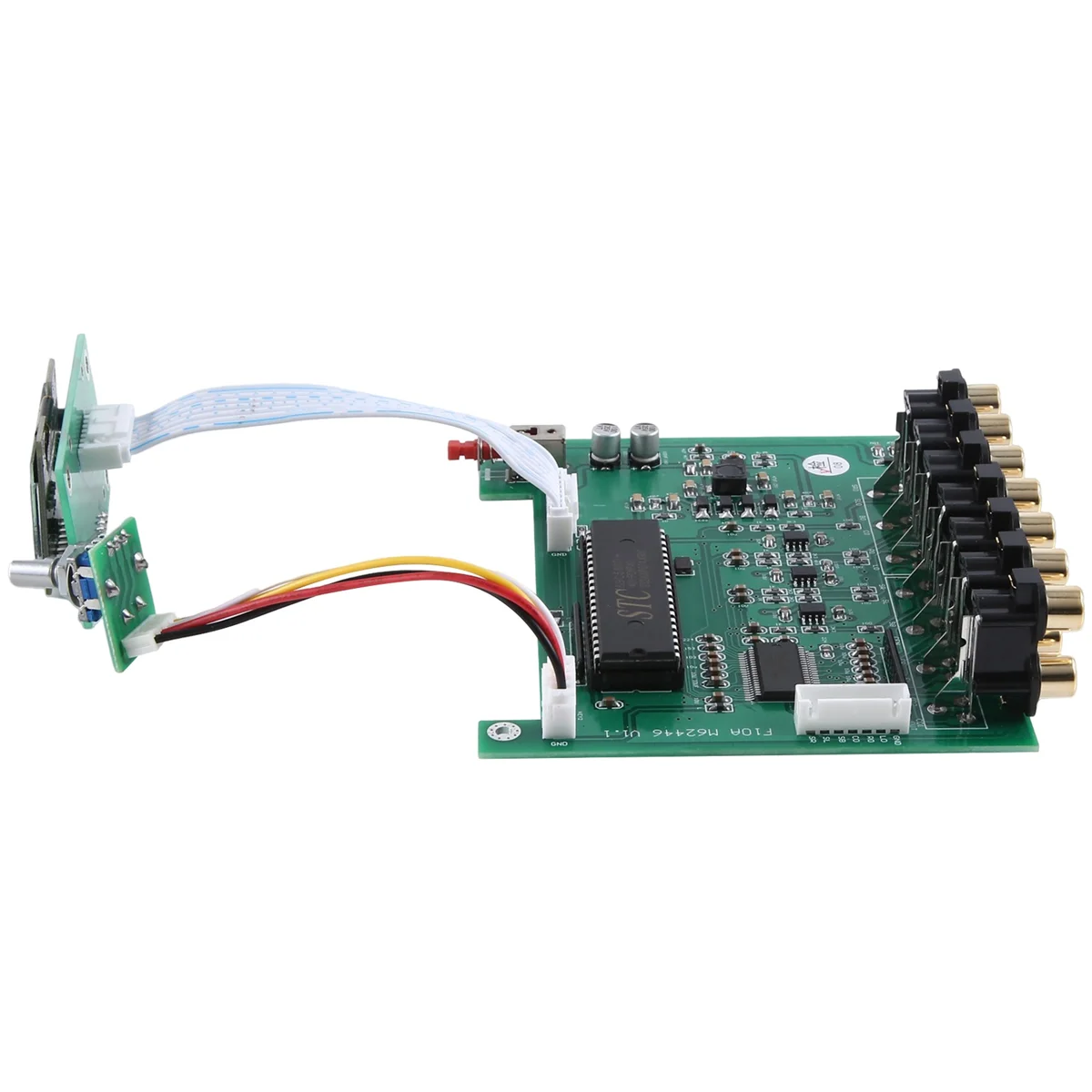 DLHiFi F11 M62446 Preamp 5.1 6 Channel Fully Independence Remote Control OLED Display for HiFi Amplifier DAC