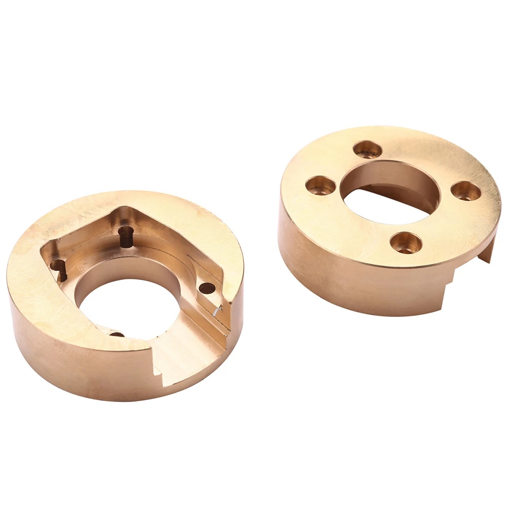 2Pcs 110G Brass Counterweight Balance Weight for Absima CR3.4 SHERPA KHAMBA CR1.8 Yucatan RC Crawler Car Upgrade Parts