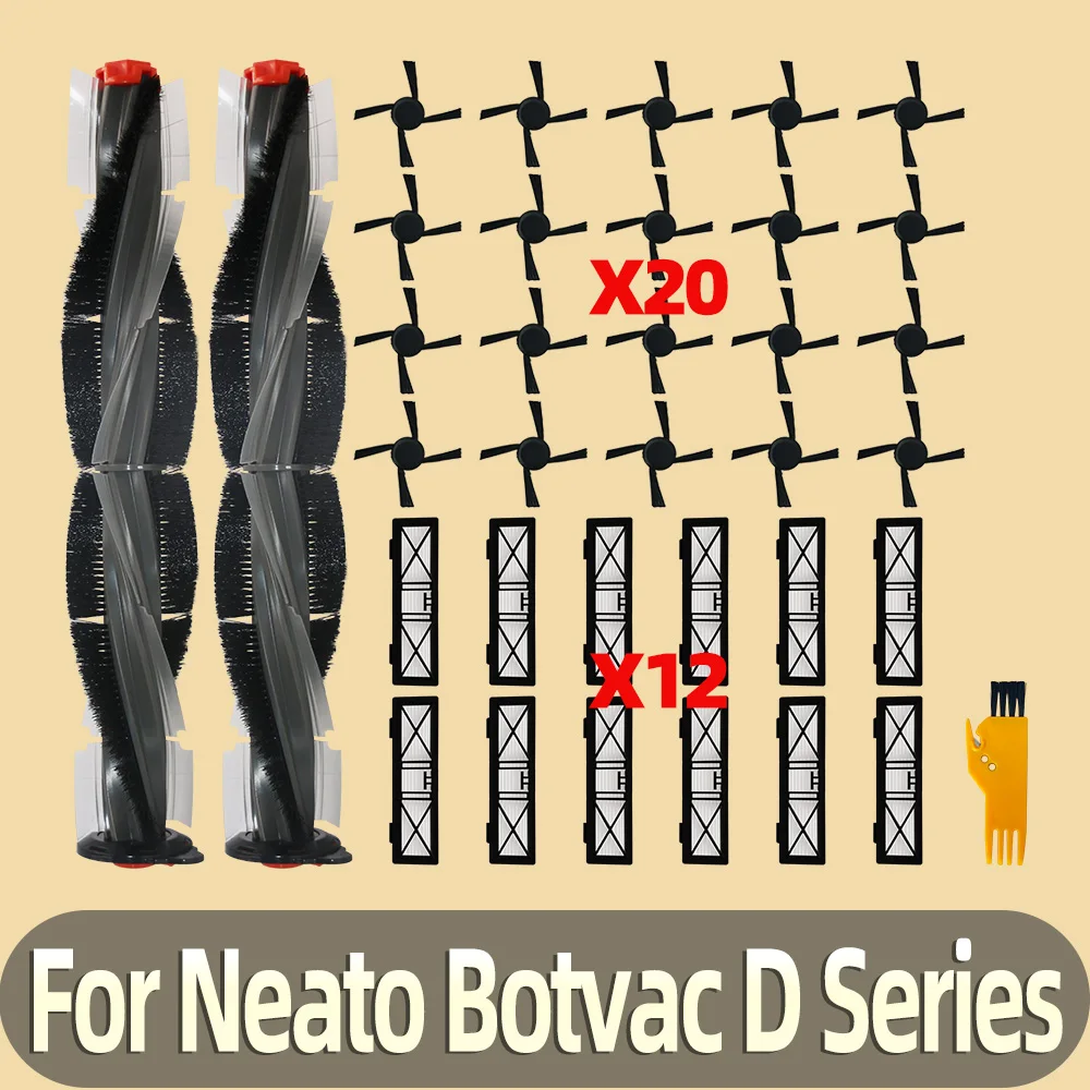 Compatible For Neato Botvac D Series D3 D4 D5 D6 D7 D9 D10 D70E D75 D80 D85  Vacuum Robot Cleaner Main Side Brush Filter Parts