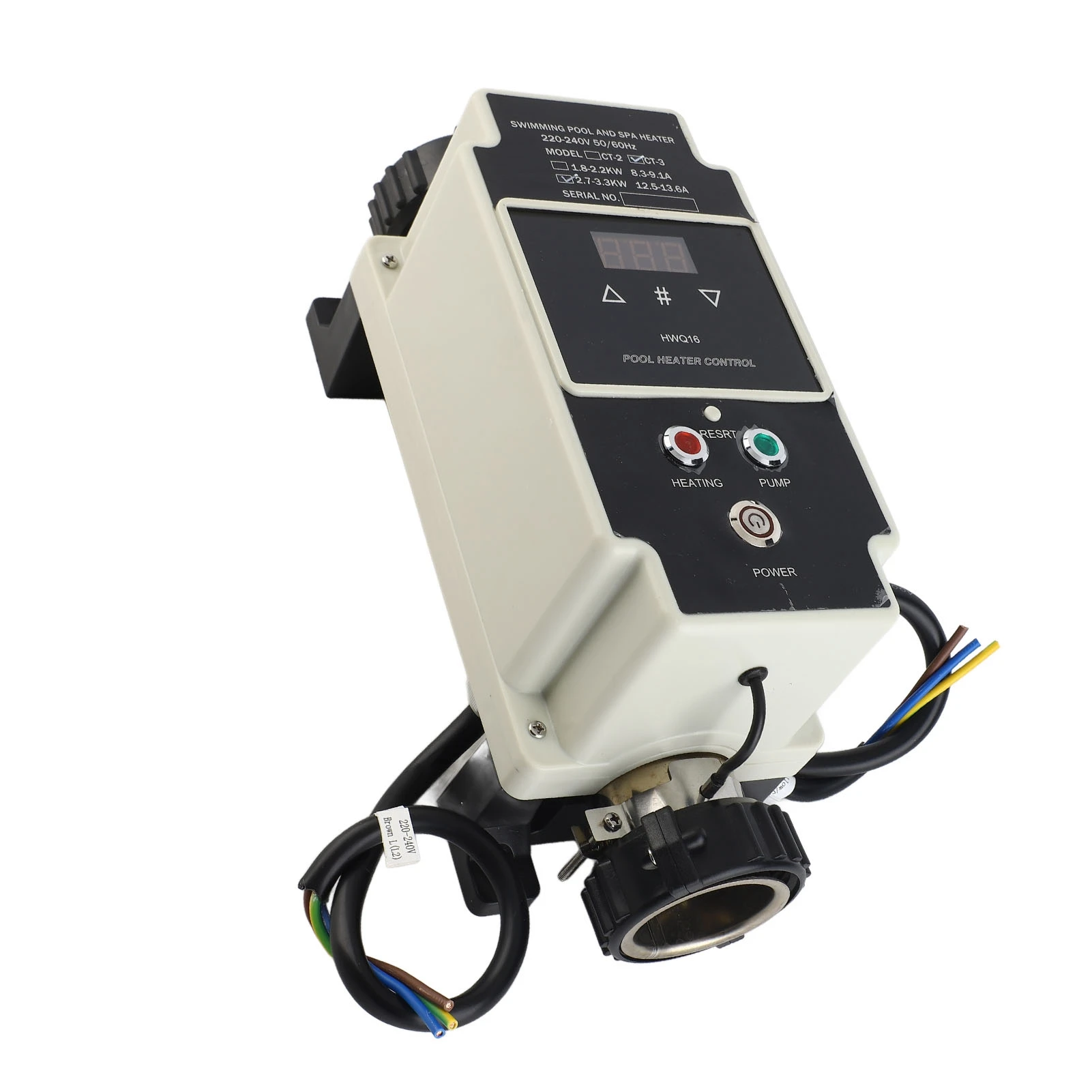 

Pool Heater Electric Swimming Pool Water Heater Hot Tub Thermostat with Digital Display for Hot Tub Spa Bathtub