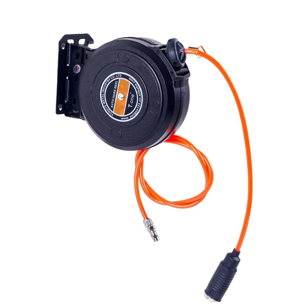 Water Pneumatic Mesh Extension Retractable High Pressure Car Wash Garden Hydraulic Air Air Cable Reel