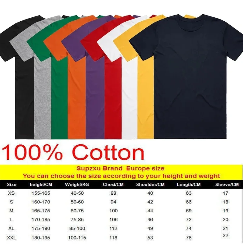 Customized pure cotton T-shirt, EU size 100%, front and back, team school uniform store, team logo, text photo, personalized hig