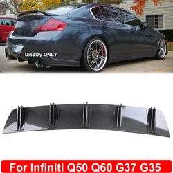 81.5cm Universal Rear Bumper Diffuser 5 Shark Fins Splitter Chin Spoiler Body Kit For Infiniti Q50 Q60 G37 G35 Car Accessories