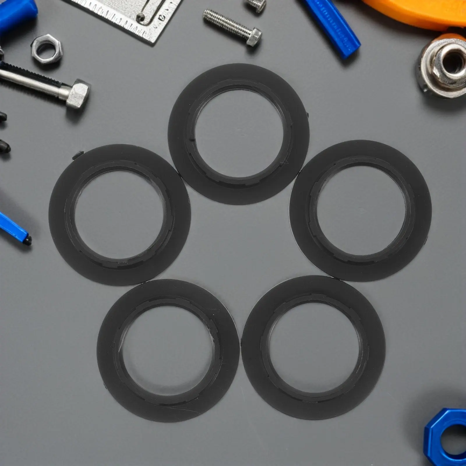 50Pcs Lamp Shade Retaining Ring E12 E14 Socket Adapter Plastic Threaded Lamp Head Outer Ring 32Mm Hole for Ceiling Sconce