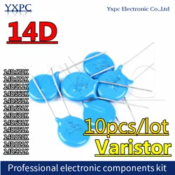 10pcs Varistance 14D470K 14D471K 14D511K 14D560K 14D561K 14D621K 14D680K 14D681K 14D751K 14D820K 14D821K 14D911K Piezoresistor