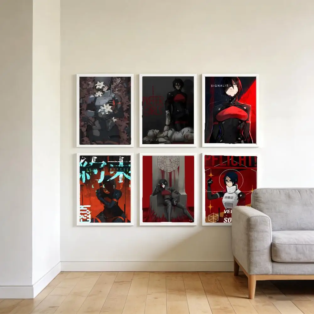 game a-Signalis Poster Top-Quality For Household Room Bar Cafe Wall Art Decor & Gift Item