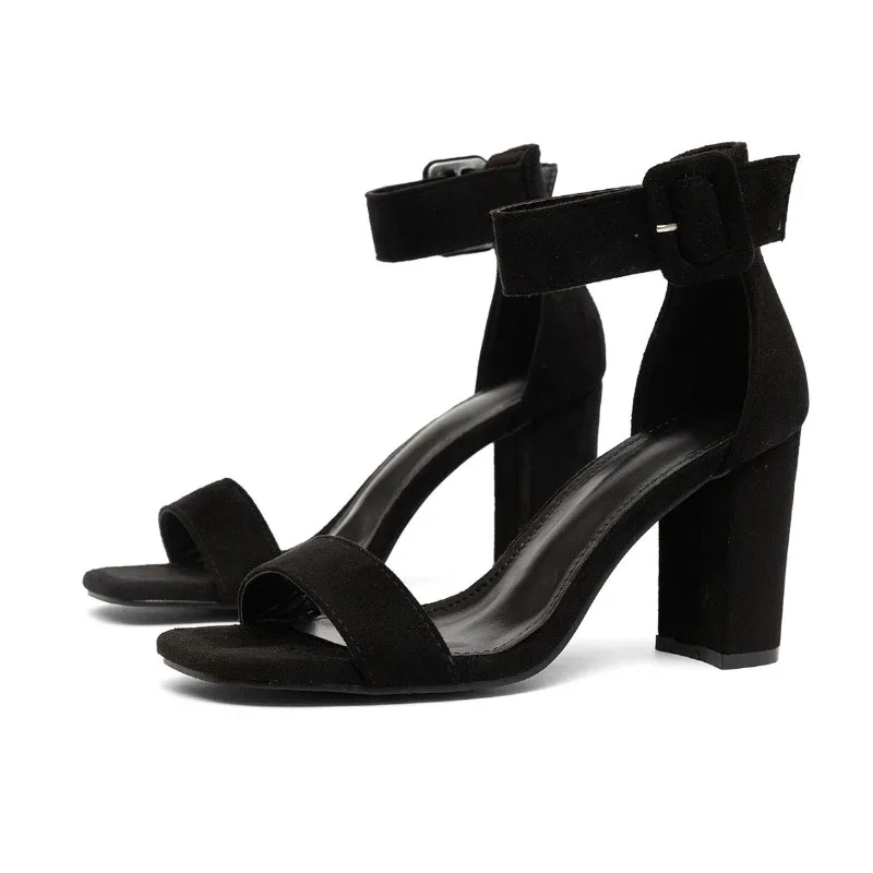

Ladies High Heel Sandals Women Pump Oes Size 42 43 Faionable Casual Low Cut Uppers Daily Wear Fur Material Thi Heel