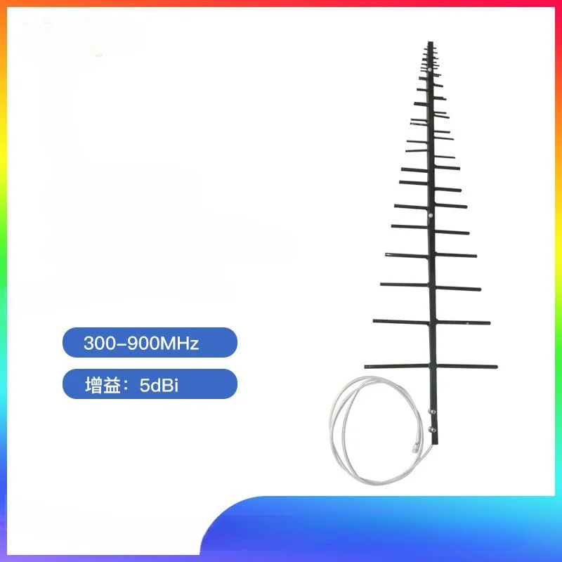 

Broadband, Logarithmic Periodic Antenna, Frequency 300-900MHZ Gain 5DBI