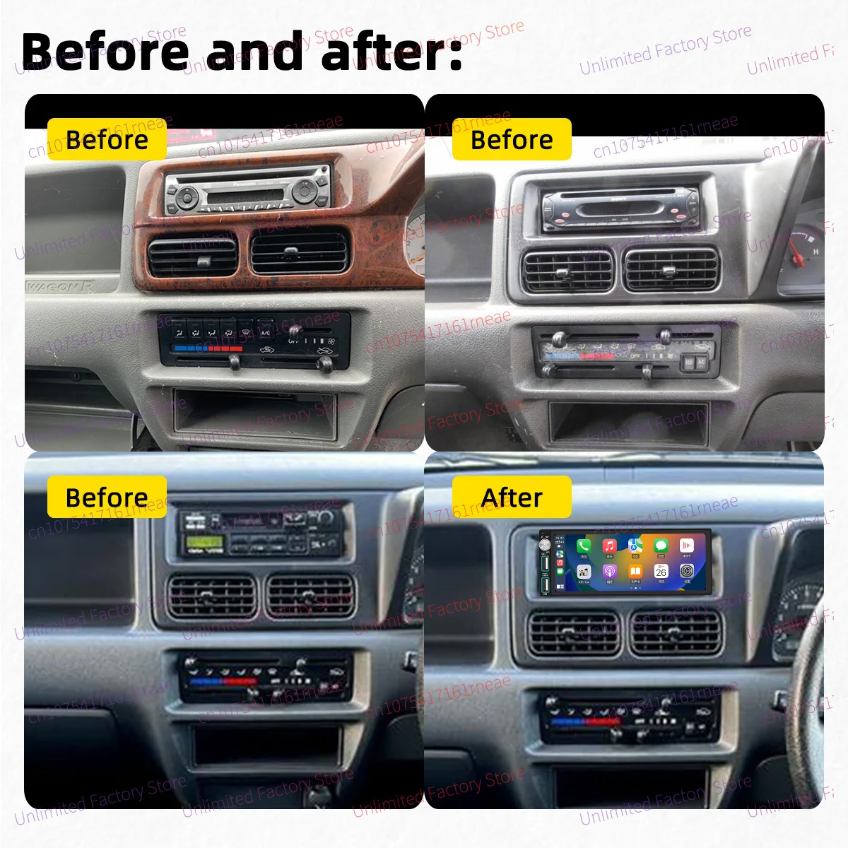 Wireless CarPlay Android Car Stereo 6.86