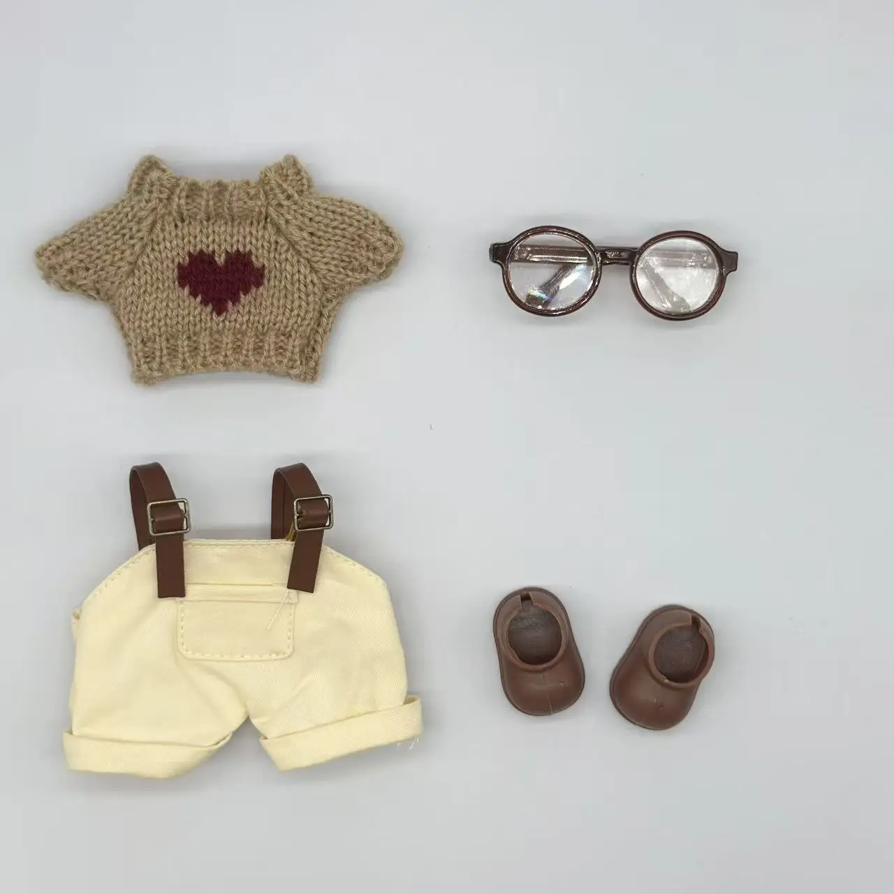 

Кукольная одежда Ropa Labubu, аксессуары для 15/17 см, Labubu V2 V1, плюшевая кукольная одежда, красочный свитер, детская игрушка, подарок для девочки