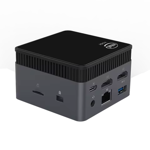 Intel N100 Mini PC 12GB RAM 512GB M.2 SSD 2.4G/5G AC WiFi Bluetooth 4.0 Gigabit Ethernet 4K UHD Windows 11