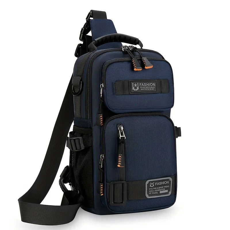 AliExpress weixier Men's Chest Bag Multifunctional Molle Waist Pack Travel Lightweight Handbag Outdoor Hiking Cycling Crossbody bag Large Rig Pouch