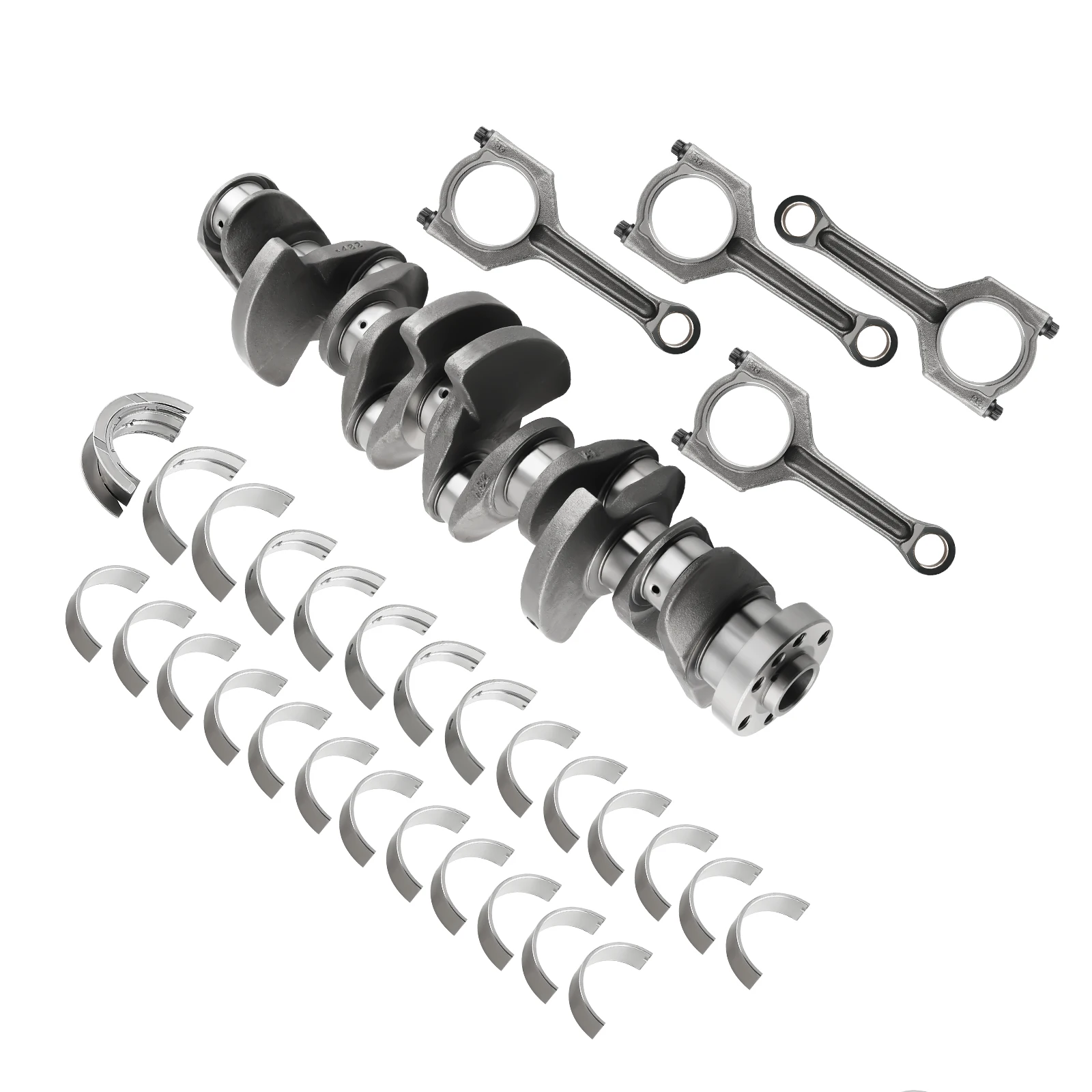 For N55B30A 3.0L Engine Crankshaft & Con Rods & Bearings Set For BMW 11217580483