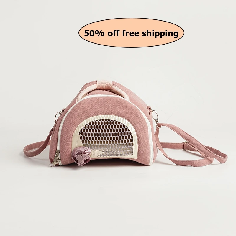 

Free shipping Hamster Travel Carrier Bag Travel Handbag Traveling with Mesh Window for Small Animals Mice Squirrel Bunny Hamster