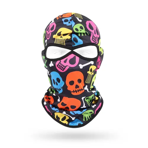 2 Holes Skull Balaclava Outdoor Motorcycle Riding Face Mask Windproof Caps Rider Head Cover Ski Masks MTB Bicycle Headgear - Image 34