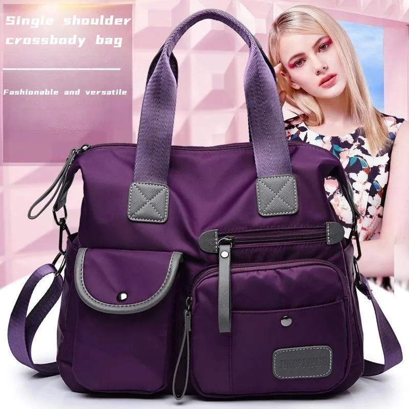 Borse a tracolla a tracolla da donna in Nylon di nuova moda borse a tracolla Casual di grande capacità borsa da viaggio impermeabile da donna