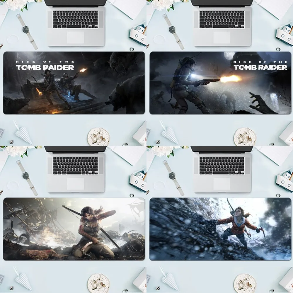 Game Rise of the Tomb Raider Mousepad Large Gaming Compute Gamer PC Keyboard Mouse Mat