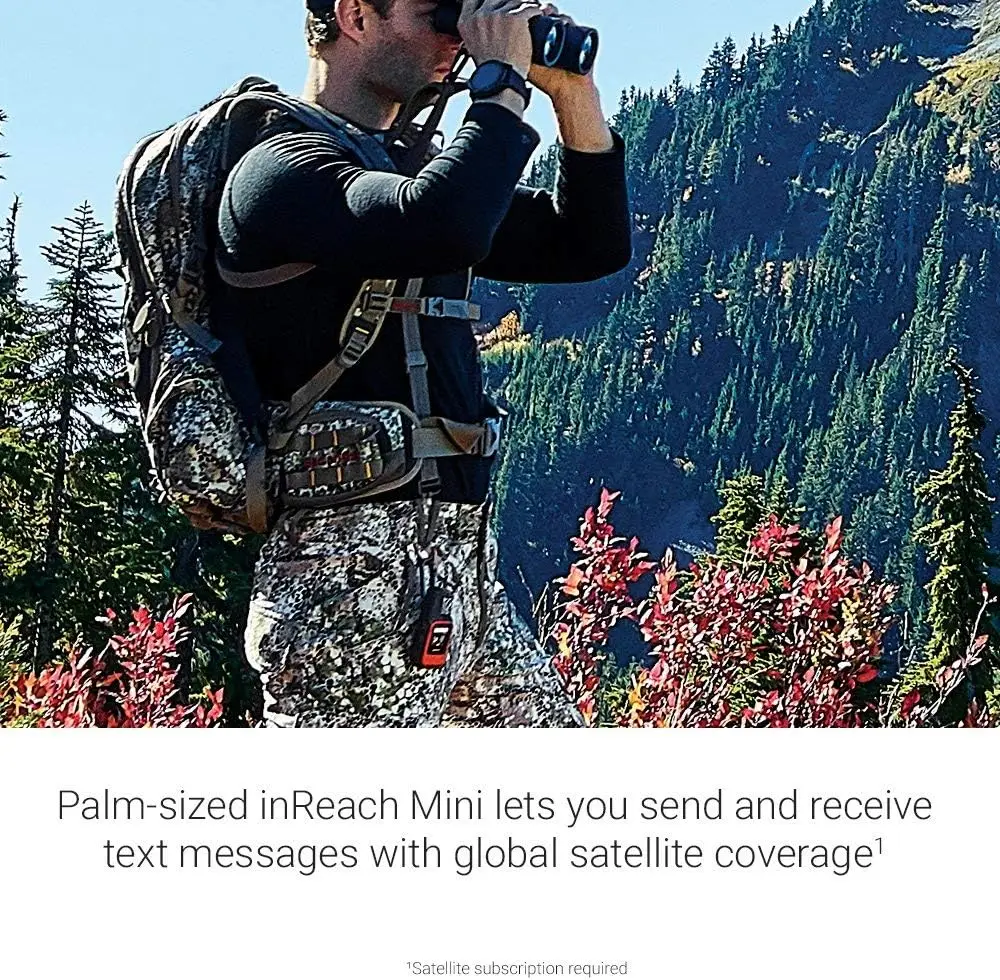 inReach Mini, Lightweight and Compact Handheld Satellite Communicator, Orange (Renewed)