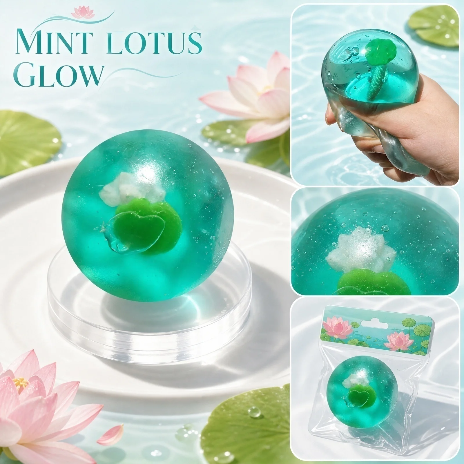 Relax Aquishy Fidget Spinners Sensory Squish Soothe Squish Party Gifts Anxiety and Stress Relief Supplements