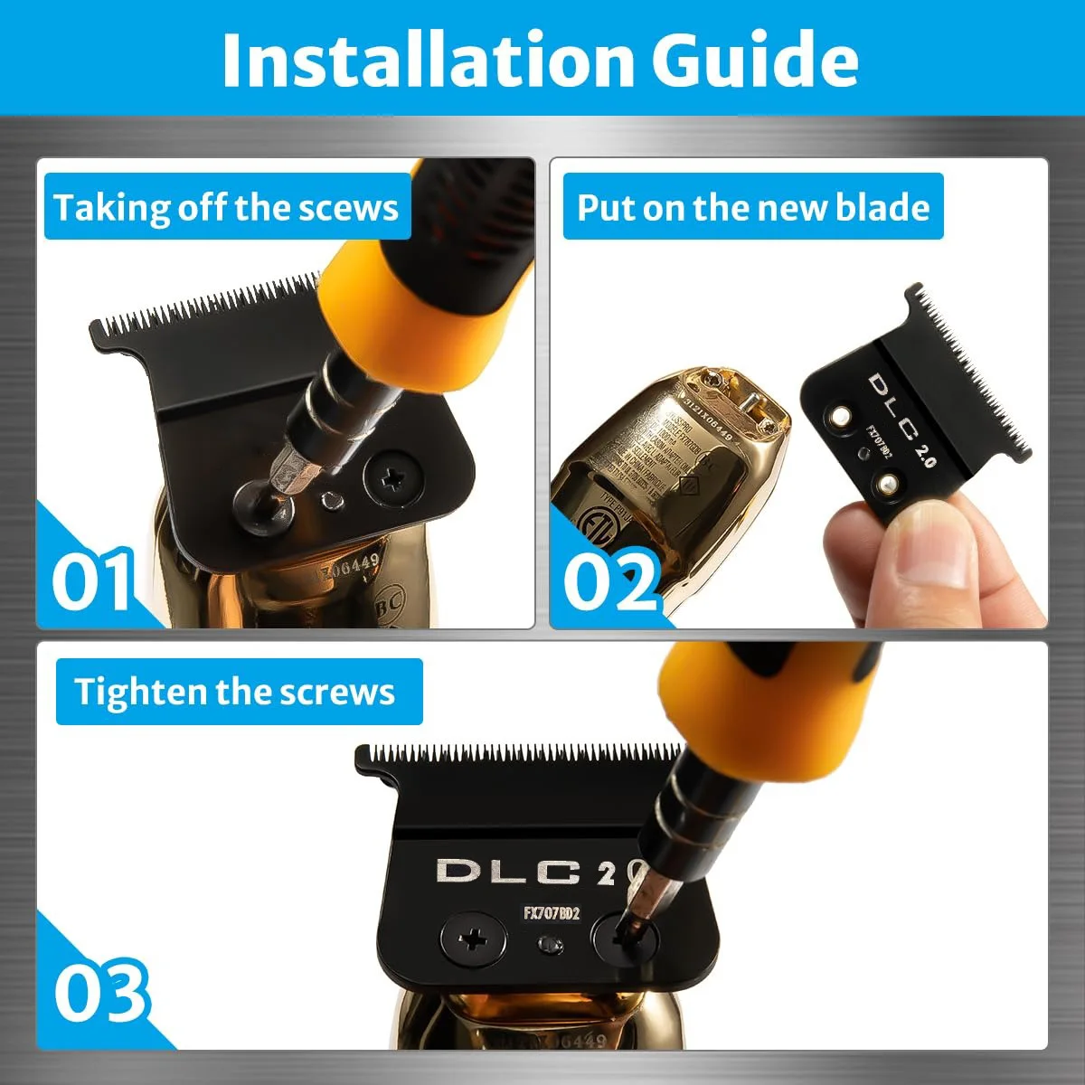 Professional Replacement Blade Baby All FX797 FX787 FX726 and FX773N Trimmers Hair Trimmer Barber Shop Carbon Steel Cutter Head