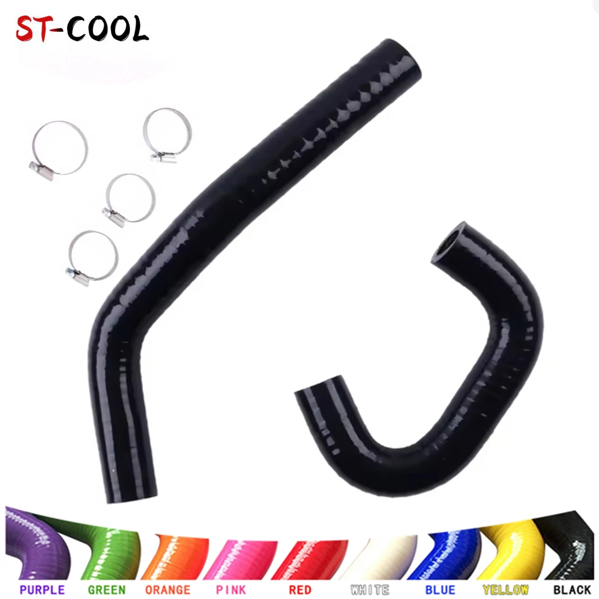 For K Swap / Acura RSX & Type S New Silicone Oil Cooler Hose Tube Pipe With Clamps 1Pc 11 Colors