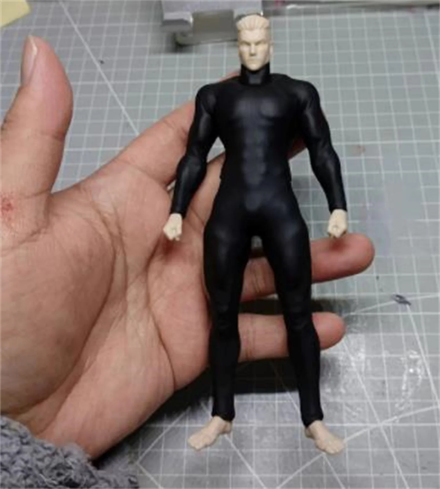 1-12スケール-1-12-タイトブルー-タイトフィットジャンプスーツ-モデルスーツ服-6インチフィギュア用モデル-6インチアクションフィギュア-アニメボディ