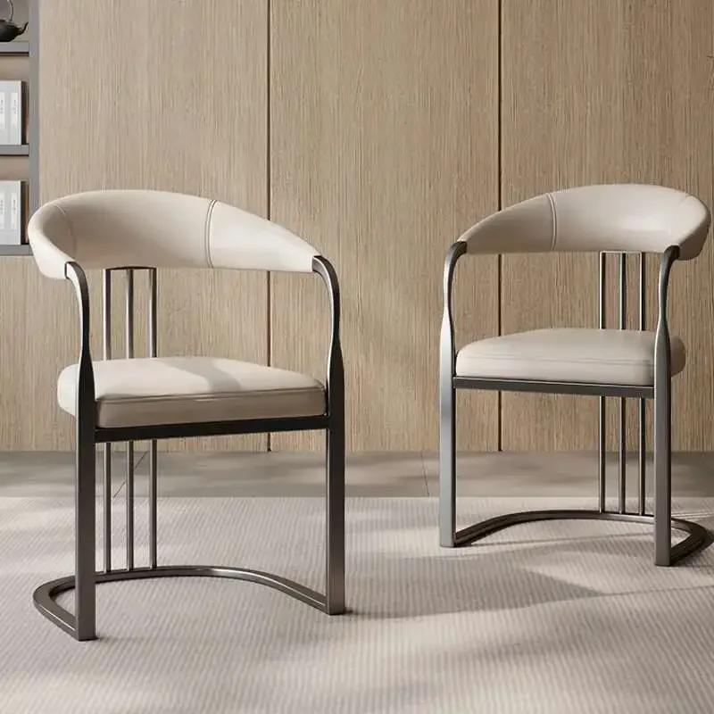 Restaurant Luxury Dining Chairs PU Leather Wedding Ergonomic Salon Dining Chairs Modern Balcony Sillas Comedor Furniture BL50CY