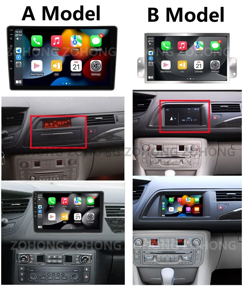 Autoradio Display for Citroen c5 x7 Radio Car Multimedia system GPS Navigation Car Screen Head Unit Carplay