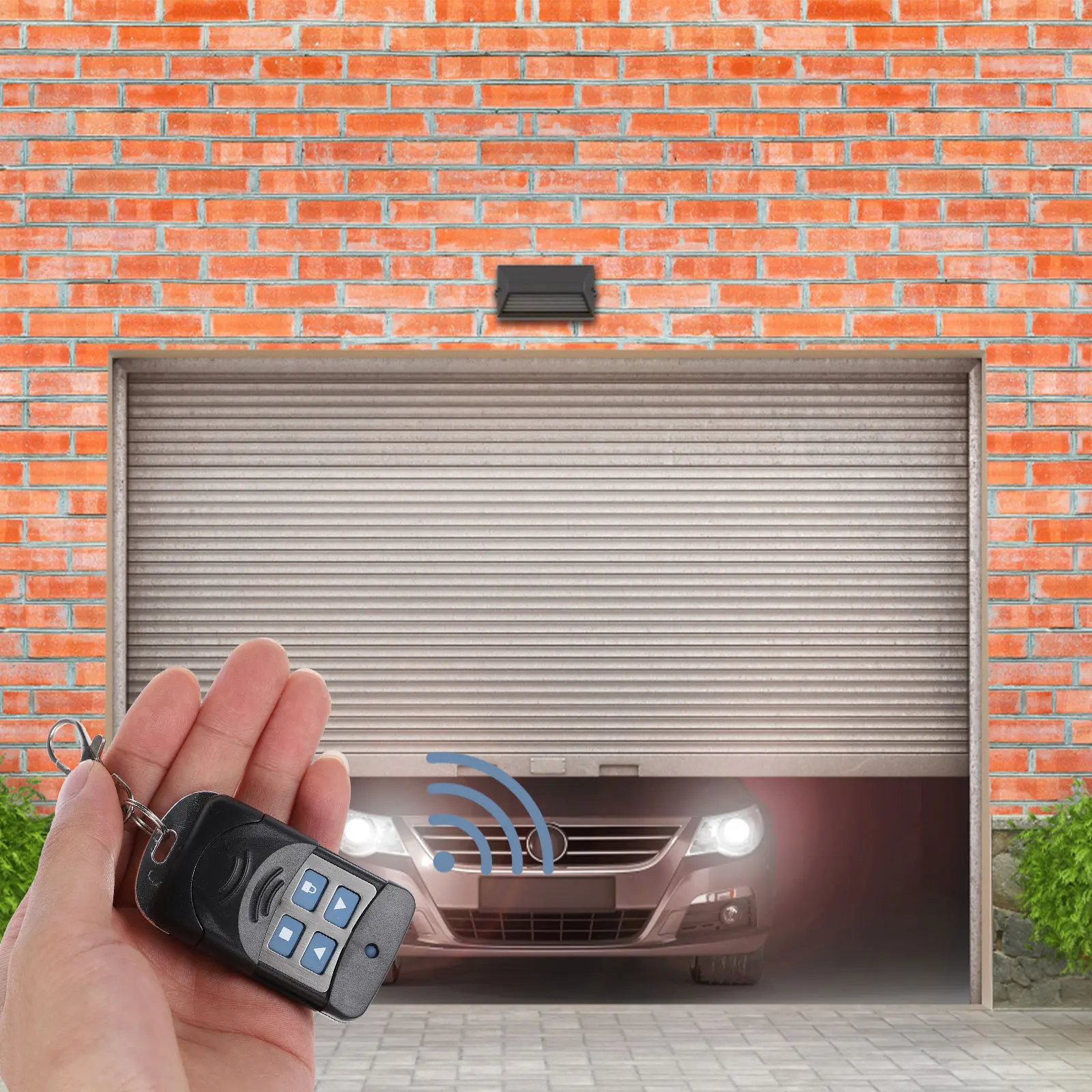 

Garage Remote Control Key Fob Door Transmitter Controller Black Electronic Gate Entry