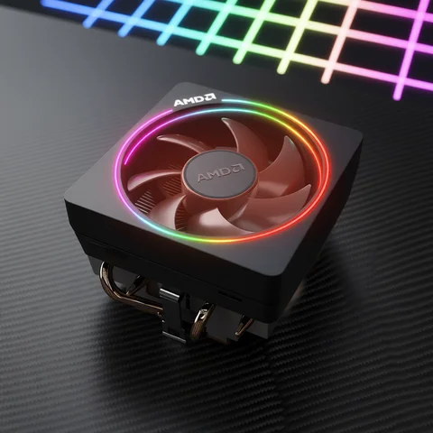 AMD New Ryzen Wraith Cooler Wraith Prism Fan Original 4 PIN Can support R3 R5 R7 R9 CPU Can support AMD Motherboard