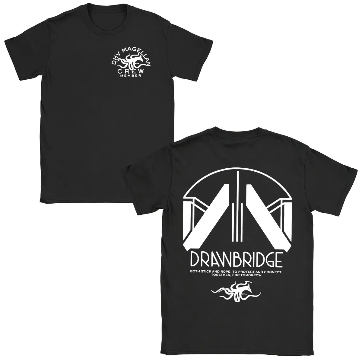 DHV MAGELLAN Crew Member Game DEATH STRANDING 2 on The Beach T-shirts Men Women Clothing Fashion Oversized Casual Cotton T Shirt