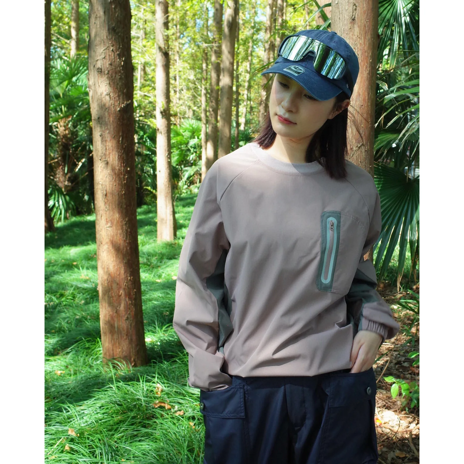 Women Outdoor Sport Long Sleeve Loose Casual Fashion Waterproof Quick Dry T-shirt Men Tshirt Couple Techwear T Shirt Tops
