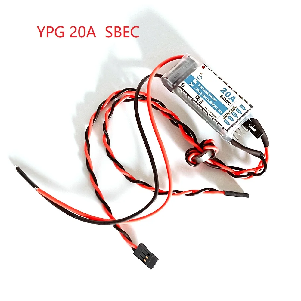 YPG 20A HV SBEC High Voltage Input (2~12S Lipoly) No Programming Required for RC Helicopter Model Airplane