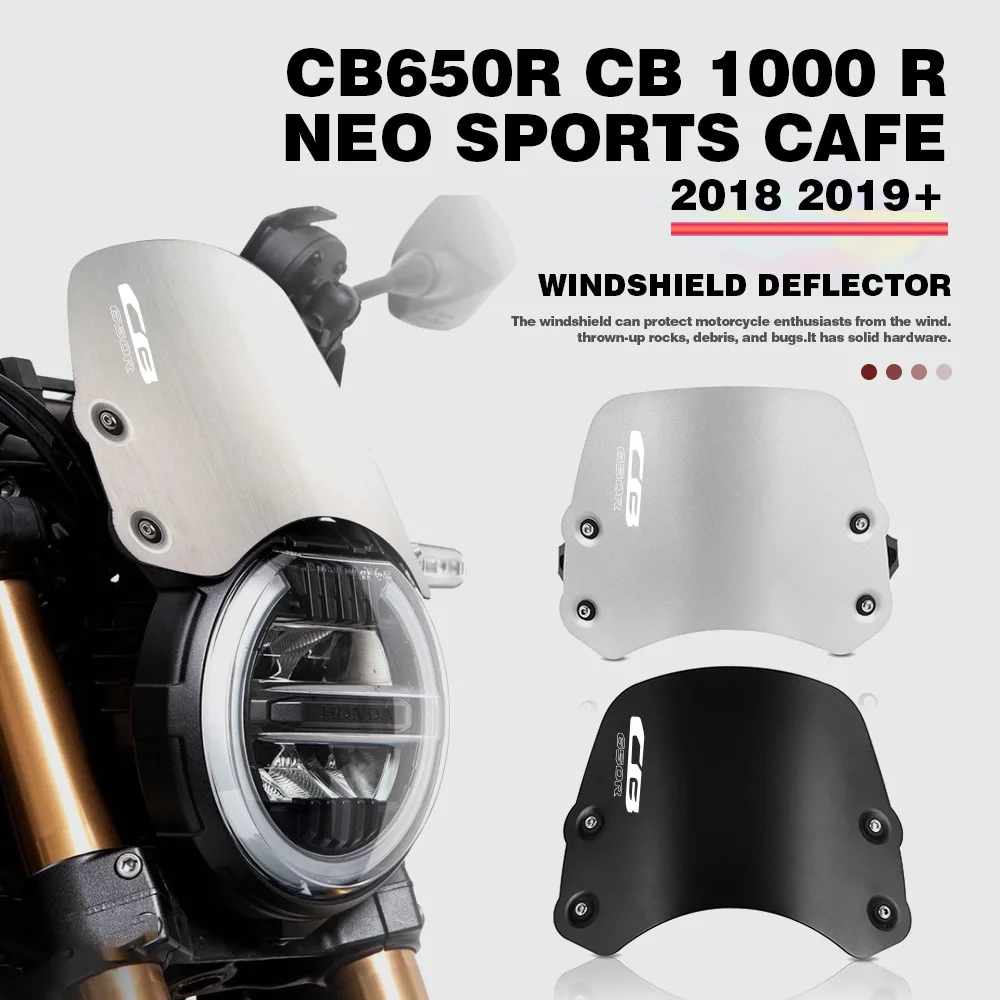 

Передний экран мотоцикла, обтекатель лобового стекла, дефлектор для HONDA CB650R CB 1000 R Neo Sports Cafe 2018 2019+, аксессуары