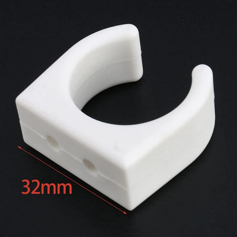 8 Pcs Nylon Ladder Clip Boat Hook Clip For Size 1-1/4Inch Diameter Per Set UV Marine Accessories Yacht Boat,White