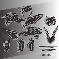 For KTM SX SXF 2007 2008 2009 2010 EXC EXCF 125 250 300 450 2008 2009 2010 2011 Graphics Decals Stickers Motorcycle Background