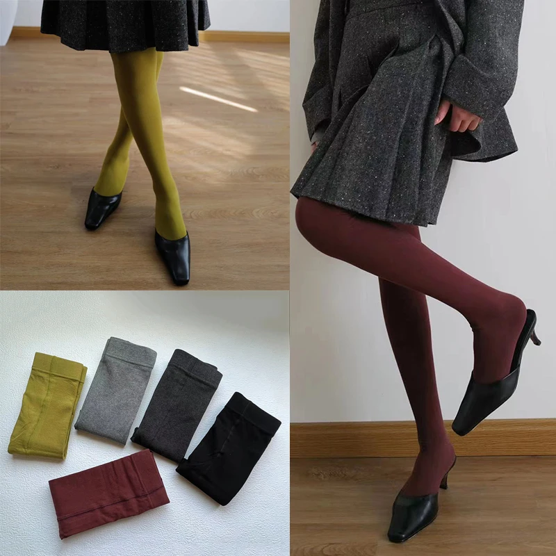 

Autumn Winter 500D Classic Women's Pantyhose Luxury Sexy Stockings Warm Fashion Tight Fitting Socks Leggings Tights