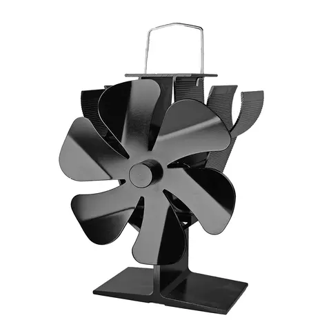 6-bladig värmefläkt för spisar, enkel spisfläkt för eldstäder, multifunktionell spisfläkt för uppvärmning av hemmet 10 best sales öppen spis med fläkt - №10