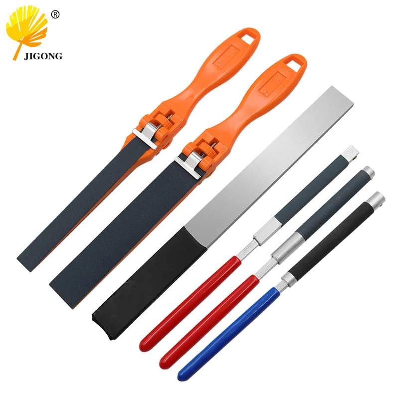Plastic sandpaper clip Manual, aluminum sandpaper cardboard, semi-circular sandpaper roll rod Right angle round inside grinding