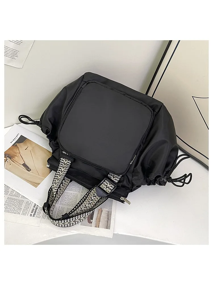 Nylon-Umhängetasche, einfarbig, modisch, vielseitig, tragbar, Mama-Tasche, große Kapazität, Reisetasche – Detail 22