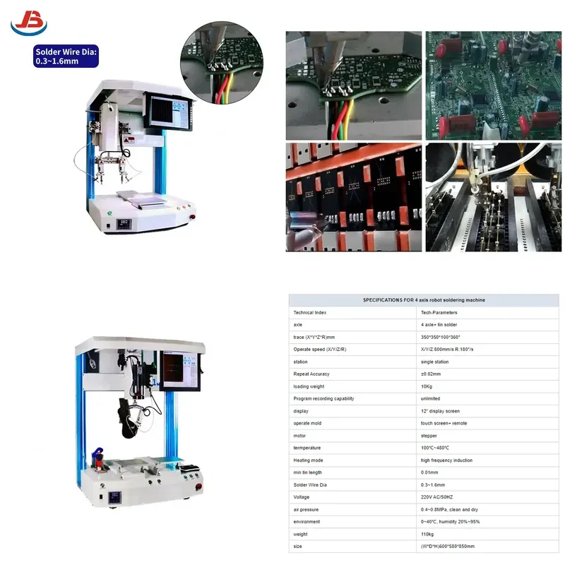 AP01 JB-501DTC for Jianbo Soldering Machine Cutting System with 12 inch Screen PC Support Customizable Functions High