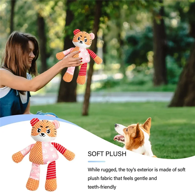 VEHO-Squeaky أفخم الكلب التجعيد Squeakers للجناب الصغيرة والمتوسطة والكبيرة تنظيف الأسنان مضغ اللعب Cleaningke