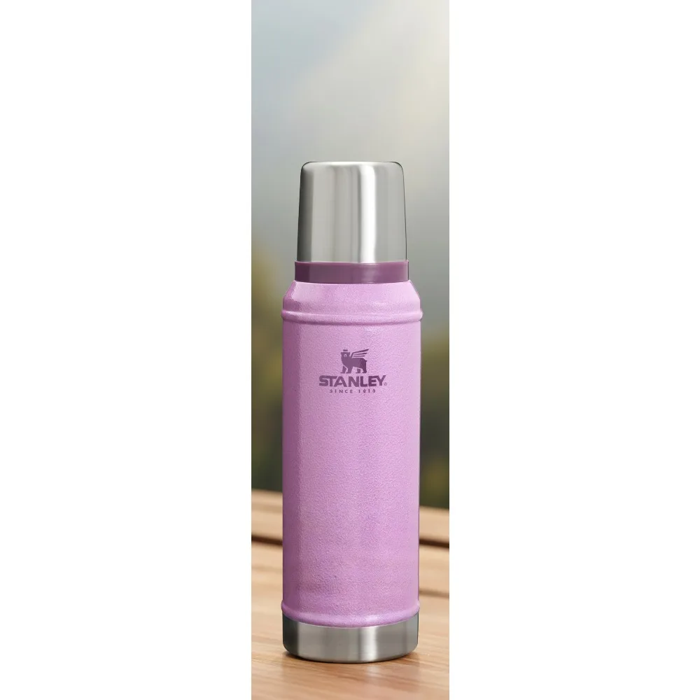 

Insulated Stainless Steel Thermos 1.0 qt Wide Mouth | Leakproof Cup Lid | Keeps Hot/Cold 24H | Travel Bottle BPA-Free