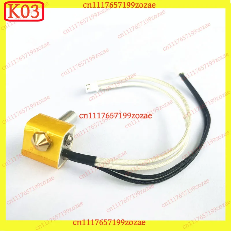 k03 1pc D9 PLUS MK2 Hotend Kit Heater Cartridge Thermistor Set For D9 300/400/500 FDM 3D Printer Parts