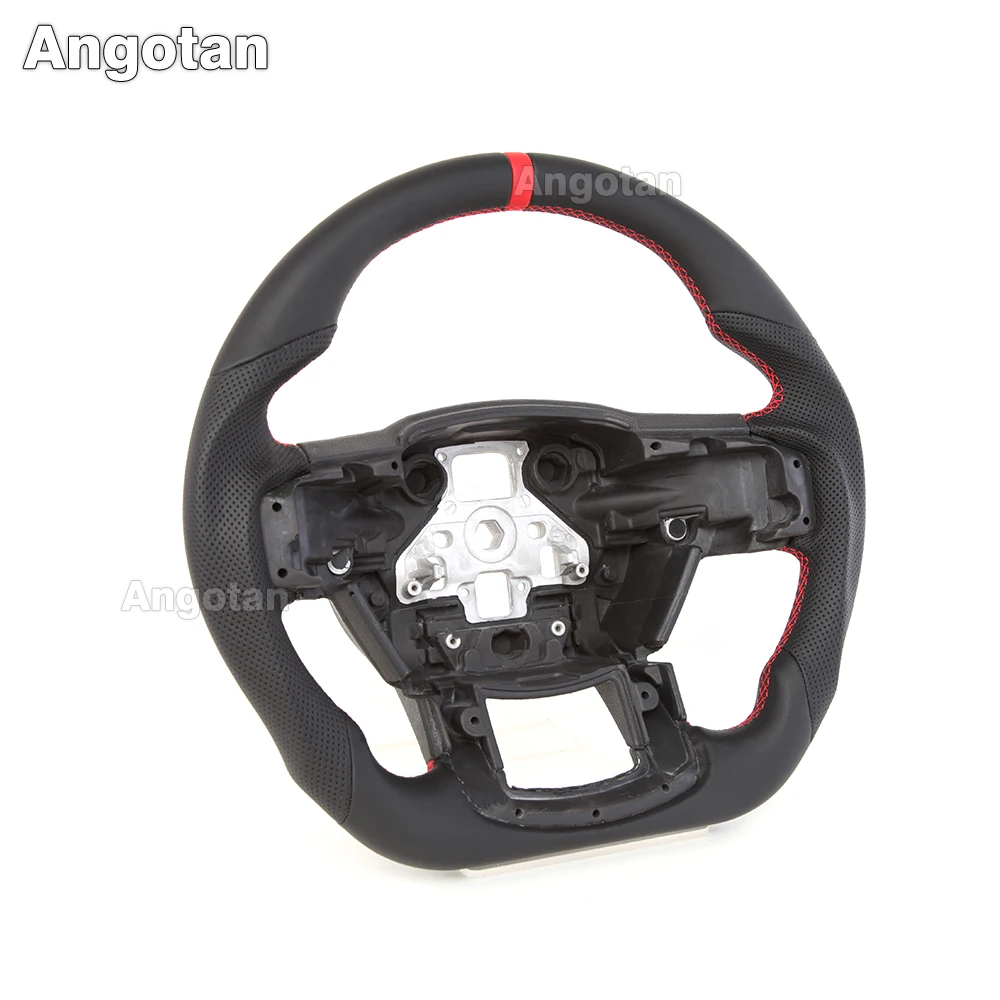 Setir Kulit Asli Untuk Ford F150 2015-2020 tanpa Lubang Paddle Shifter & Pemanas
