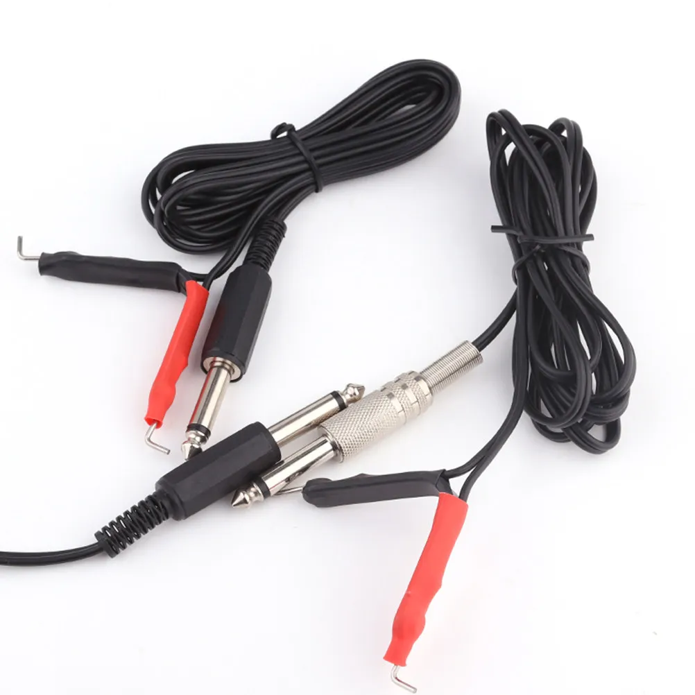 

Clip Cord Hook Line Silicone Wire Cable Black Professional Tattoo Machine Power Supply Flexible High Conductivity Hook Line