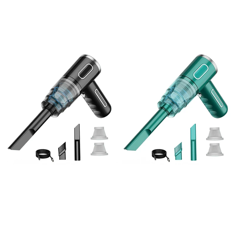 

Car Vacuum Cleaner Portable Wireless Vacuum Cleaner Cordless Handheld Vacuum Home Car Dual Use Mini Vacuum Cleaner Green Parts