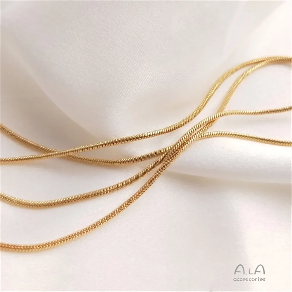 

14K Gold Plated Diy chain Accessories Loose chain Snake bone chain Handmade DIY necklace bracelet clavicle chain